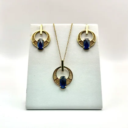 Colar, Medalha Prata de Lei 925 Dourada